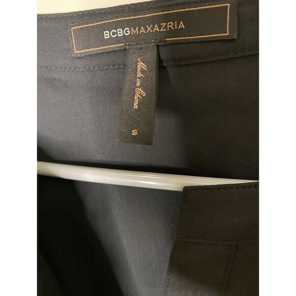 BCBG S Black Ruffle Mini • Sleeveless • V-Neck • Wedding Guest Homecoming - Picture 4 of 5